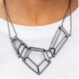 Necklace and Ring Set Black